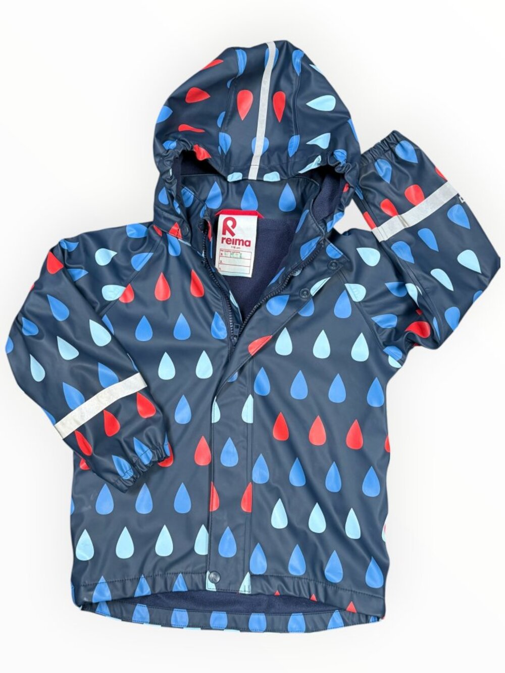 Remia Kids Scandinavian Waterproof Fleece Linded Rain Jacket 5/6 116cm